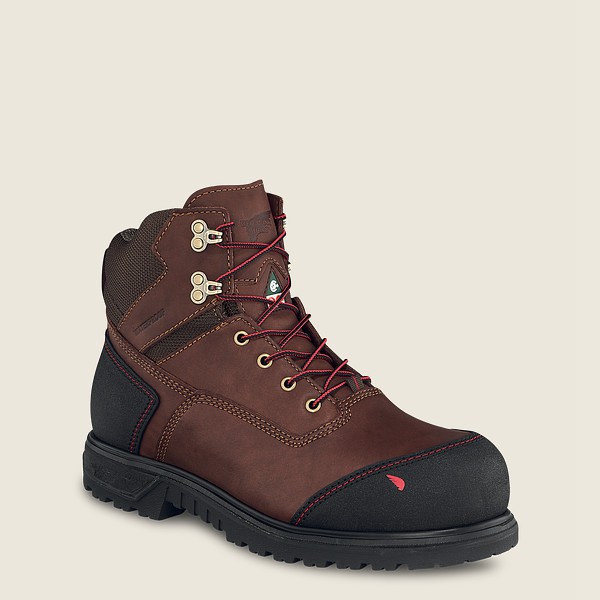 Red Wing Safety Bot Erkek - Brnr Xp - 6-Inch Waterproof Csa Toe - Kahverengi/Siyah - 09QAKIJYD